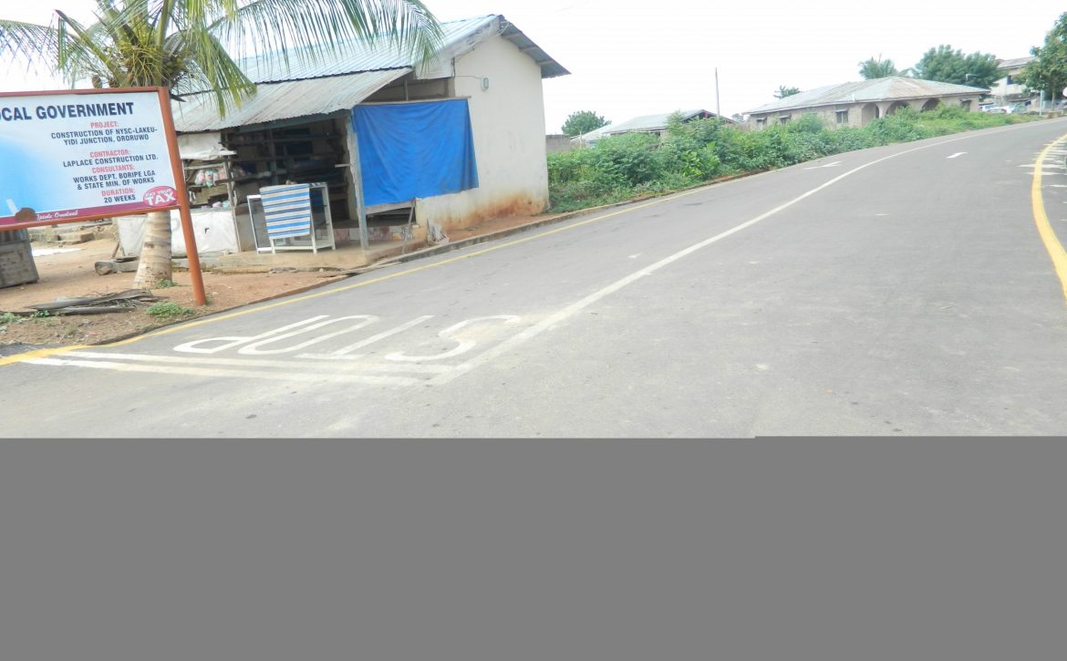 NYSC-LAKEU-YIDI ROAD, ORORUWO(LG ROAD)BORIPE LOCAL GOVERNMENT IKIRUN(IFELODUN-BORIPE-ODO OTIN FEDERAL CONSTITUENCY PIC 1