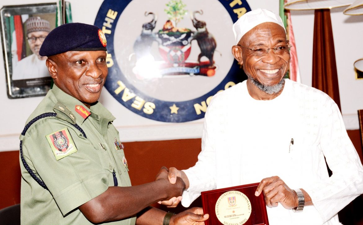 Aregbesola Receives New ECC Commander 1