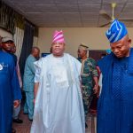 GOVERNOR ADELEKE PAYS CONDOLENCE VISIT TO EX–GOVERNOR OYINLOLA