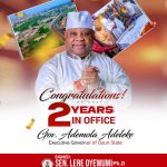 Senator Lere Oyewumi Congratulates Governor Ademola Adeleke on His Second Year Anniversary